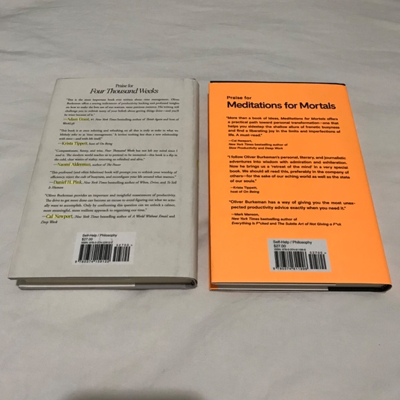 Books by Oliver Burkeman Bundle Lot Time Management and Meditations for Mortals - Picture 4 of 16